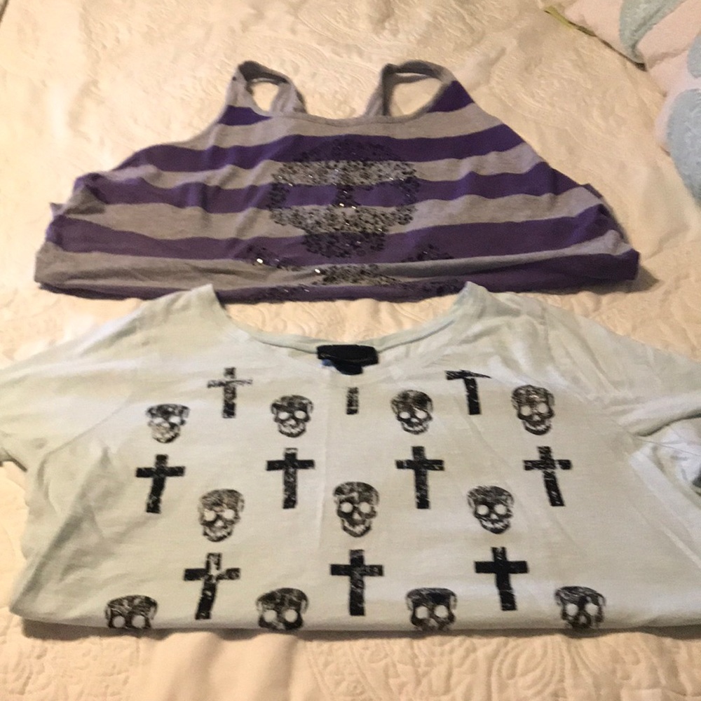 2 summer shirts from Lane Bryant